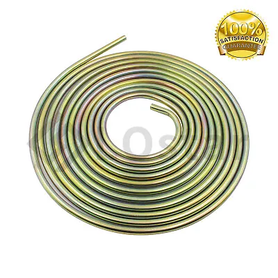 Copper-Plated Brake Fuel Line Tubing Kit 3/8 OD 25 Foot Coil Roll • $26.12