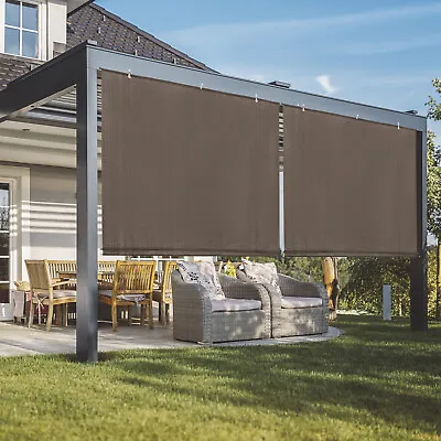 Roller Shade Roll Up Shade UV Blind For Deck Porch Pergola Balcony Office Gazebo • $41.99