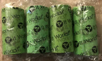 4 ROLLS LOT OF It Works! 6  Green FAB WRAP Roll Tape NEW SEALED Row5 • $29