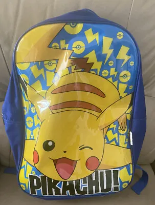 $18.13 • Buy 2016 Pokemon PIKACHU Official Backpack School Kids Bag With Adjustable Straps