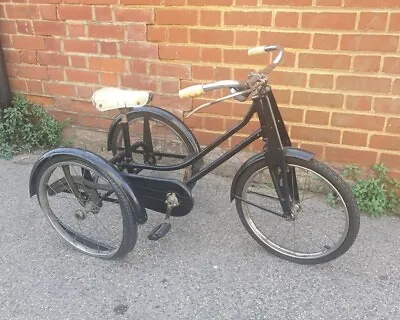 Childrens Antique Vintage Sunbeam Raleigh Winkie Tricycle ⭐️buy • £100