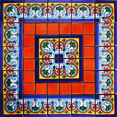 Lorca Mexican Tile Set Backsplash Mural • $119.99