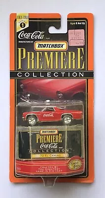 Matchbox 1970 Chevy El Camino Coca-Cola Premiere 1:64 Diecast 1998 L.E.  #35813 • $4.01