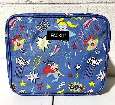 PACKIT Freezable Classic Lunch Box Super Hero Purple NWOT • $9.99