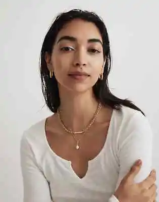 New Madewell Two-Pack Casted Pearl Necklace Set • $35