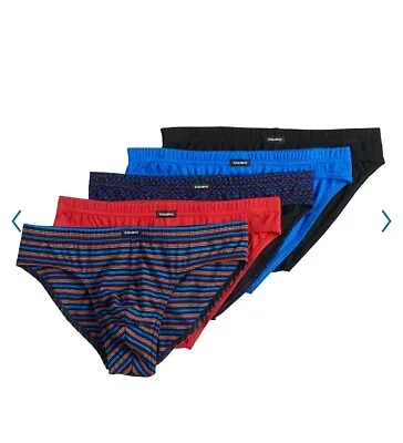 Equipo Bikini Briefs Mens Large 5 Pack No Fly Premium Cotton Underwear Bundle • $24.88