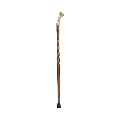 Brazos Twisted Brown Oak Wood Walking Stick 40 Inch Height • $50.37