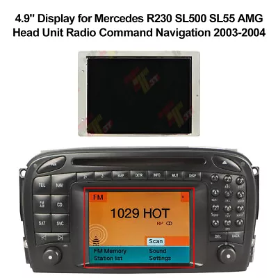 4.9  Display For Mercedes R230 SL500 SL55 AMG Head Unit Radio Control Navigation • $124.44