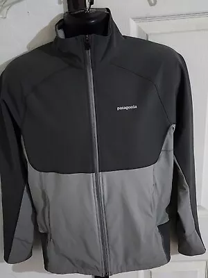 Patagonia Jacket Size Small Gray Full Zip Soft Shell Jacket Stained • $22.99