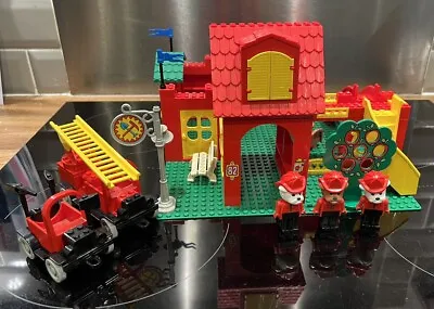 Vintage Lego Fabuland Set 3682 Fire Station  *100% Complete* • £99.99