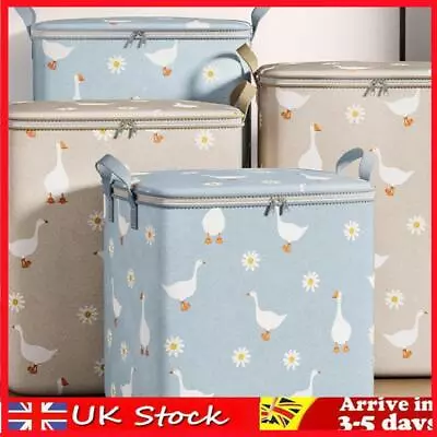 Large Capacity Underbed Bag Organizer Moving Quilt Storage Basket Storage • £7.70