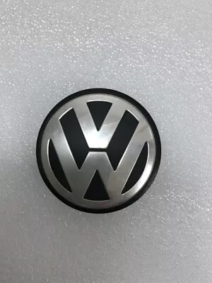 Volkswagen OEM Wheel Center Cap Chrome & Black Golf Jetta Passat 35aba60d • $19.99