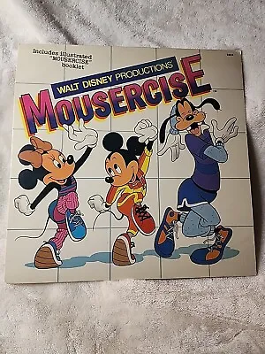 VINTAGE 1982 Walt Disney Productions MOUSERCISE Vinyl LP With Booklet • $25