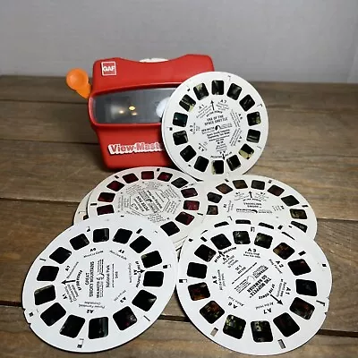 Vintage  View Master With 18 Reels Smurfs Muppets Space Shuttle Peter Pan • $29.99