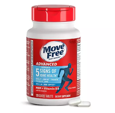 Move Free Advanced Glucosamine Chondroitin MSM + Vitamin D3 Joint Support • $34.98