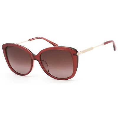 Kate Spade LORENE/F/S 0LHF 3X Burgundy Shaded Full Rim Plastic Frame Sunglasses • $120