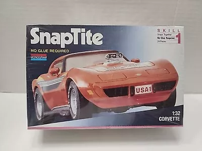 MONOGRAM “SNAP-TITE” CORVETTE. 1/32. #1016. **Factory Sealed** • $25.99