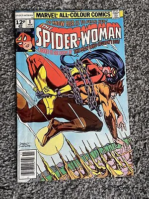 Spider-woman 8 Marvel Comics November 1978 Vf- • £2.25