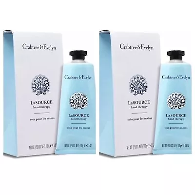 Crabtree And Evelyn La Source Hand Cream Hand Therapy 100g - Sealed & Boxed X2 • £50