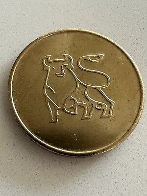 Merrill Lynch Bull Logo Goldtone Token / Coin? • $16.99