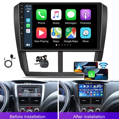 Android 12 Carplay Car Radio Stereo GPS Player For Subaru Forester 2008-2012 • $105.99