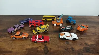 Nice Lot (12) Vintage Die Cast Cars Hot WheelsMatchboxJohnny Lightning Ertl • $9.99