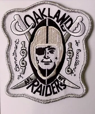 Oakland Raiders Jersey Patch A Commitment To Excellence Afl/nfl 1967-1976 New🔥 • $8