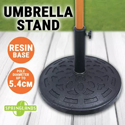 $34.95 • Buy Resin Umbrella Base Parasol Stand Holder Market Patio Standing Outdoor Garden