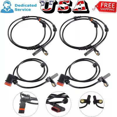 4x ABS Wheel Speed Sensor Front Rear L & R Fits Mercedes 2007-2010 CL600 S65 AMG • $30.99