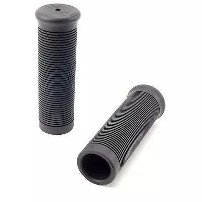 2FastMoto Jackhammer Style 1  Handlebar Black Retro Motorcycle Grips 01-23156b • $11.50