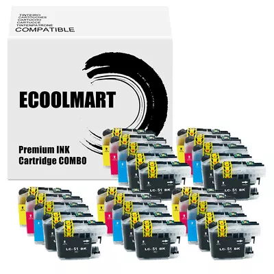 25PK Ink Cartridge Fits Brother LC51 MFC-240C MFC-230C MFC-885c MFC-465cn 5860CN • $28.28