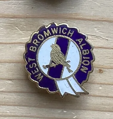 RARE 1970s WEST BROM BROMWICH ALBION WBA  ROSETTE BADGE MakerCoffer • £11.99