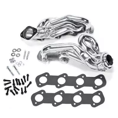 Ford Mustang GT 4.6 1-5/8 Shorty Exhaust Headers Polished Silver Ceramic 96-04 • $519.99