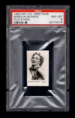 PSA 8 MARILYN MONROE 1960 FPF Greetings Card (Profile) SPECTACULAR • $1200