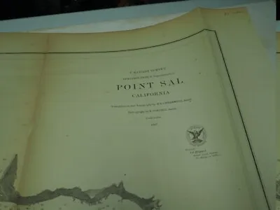 Antique  U.S. Coast Survey Point Sal California 1867  • $9.99