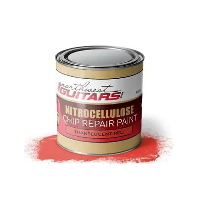 £7.99 • Buy Transparent Red Nitrocellulose Chip Repair Guitar Paint - 50ml