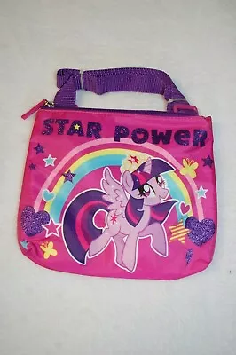 Girls Purse MY LITTLE PONY Cross Body Bag TWILIGHT SPARKLE Pink Purple ZIPPERED • $14