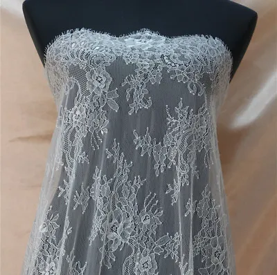 Corded Evening Dancing Dress Lace Fabric Chantilly Eyelash Wedding Costume 3m/pc • £26.99