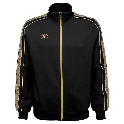 Umbro Men's Double Diamond Track Jacket 2.0 Black Beauty/Team Gold • $34.99