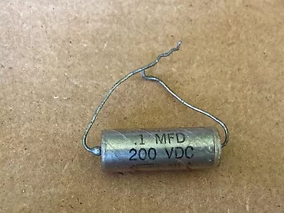 NOS Vintage Cornell-Dubilier .1 Uf 200v Vitamin Q Capacitor Bass Guitar Amp Tone • $4