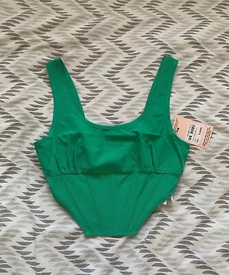 Women’s Missguided Green Corset Top Size 6 • £4.99