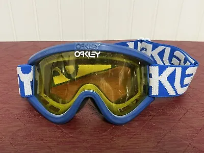 RARE Vintage 1980's OAKLEY Motocross Goggles Racing Blue/White Original Strap • $179.99