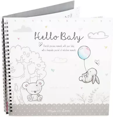 Baby Milestone Journal Keepsake Book Memory Toddler Newborn Shower... • £6.74