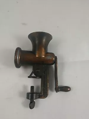 Miniature Meat Grinder- Durham Industries - Metal Die Cast Dated 1976 • $15