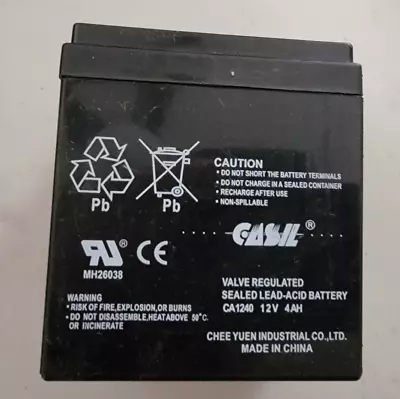 Rechargeable 12V 4AH CASIL CA-1240 12V 4AH Sealed Lead Acid Battery • $12.95