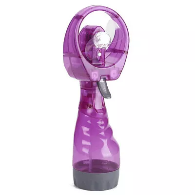 Portable Hand Held Battery Power Fan Air Water Mist Bottle Cooling Spray Office • £7.59