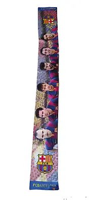 Rare Original F.C.Barcelona Soccer Team Sport Champions Scarf Top BARCA Players • $129