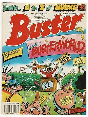 £1 • Buy Buster Comic 14th October 1989 Chalky  Ivor Lott Beastenders Prambo