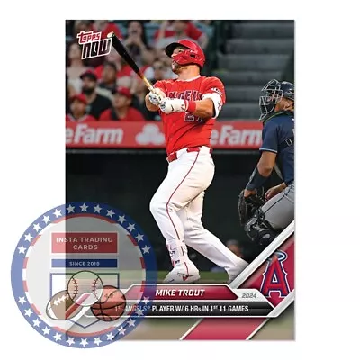 *PRE SALE* Mike Trout - 2024 MLB TOPPS NOW® Card 55 • $4.99