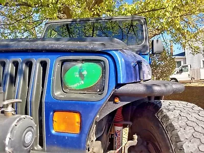 Headlight Covers 5 X7  Jeep Cherokee XJ Green Eyes  ORIGINAL RUKINDCOVERS  • £15.29